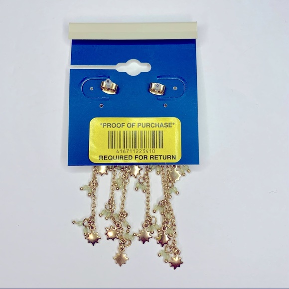 Lucky Brand Gold Star Showers Drop Earrings - Picture 7 of 8